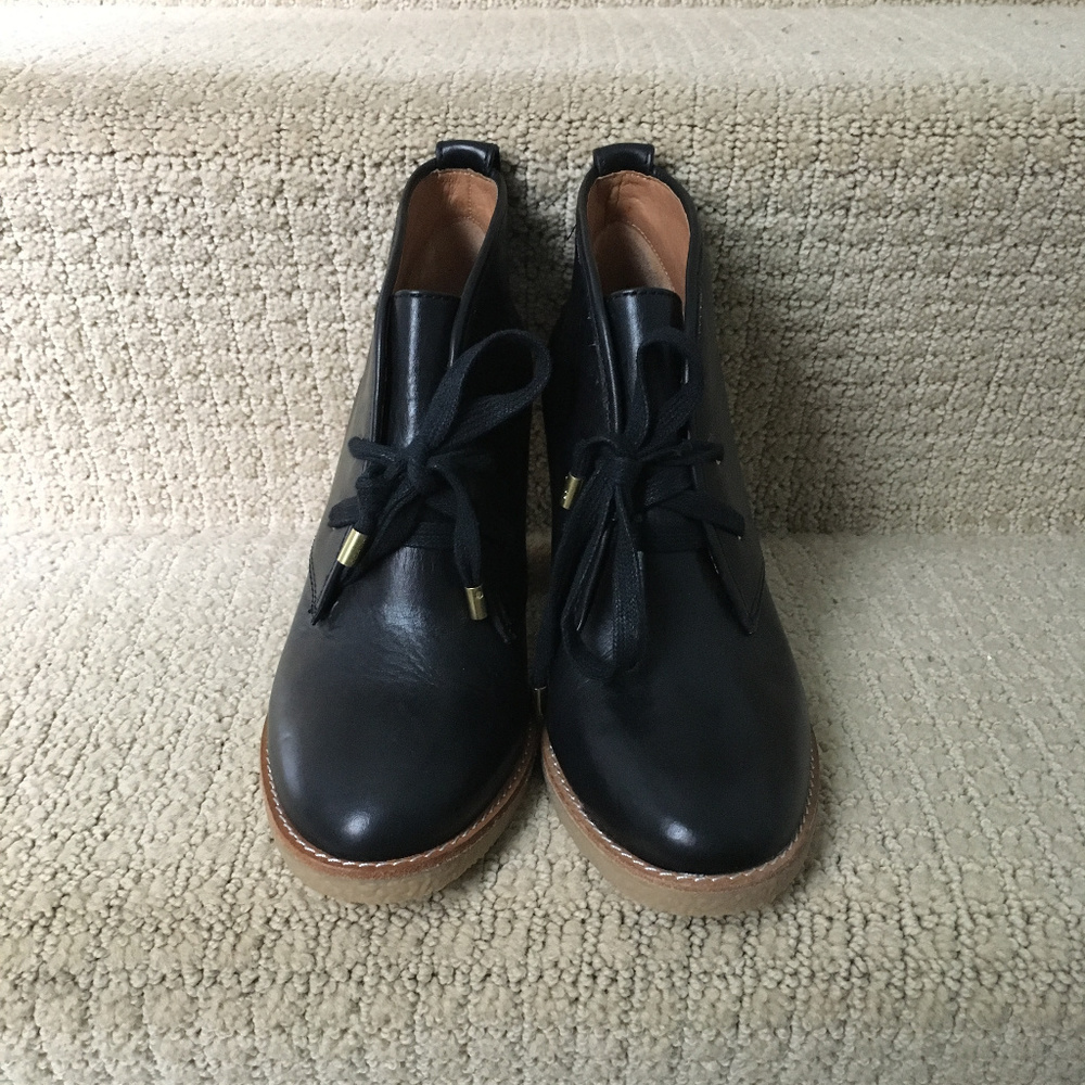 Leather Coach Boots